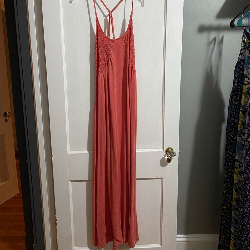 Saturday Sunday by Anthropologie Coral Maxi Dress